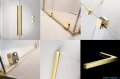 Radaway Furo SL Gold KDD kabina 80x110cm złoty połysk/szkło przejrzyste 10305080-09-01L/10305110-09-01R