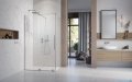 Radaway Furo Kdj Brushed Nickel kabina 140x80cm lewa szczotkowany nikiel 10104722-91-01L/10110680-01-01/10113080-01-01
