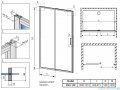 Radaway Premium Pro Dwj drzwi wnękowe 130 lewe szkło przejrzyste 1014130-01-01L
