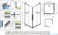 Radaway Furo SL KDD kabina 100x110cm chrom połysk/szkło przejrzyste 10305100-01-01L/10305110-01-01R