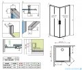 Radaway Idea 8 Kdd kabina 120x80cm szkło przejrzyste 10370120-01-01L/10370080-01-01R