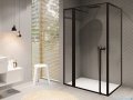 Riho Lucid GD203 kabina prysznicowa z wieszakiem 120x90cm czarna G005020121
