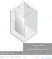 New Trendy Avexa kabina Walk-In 100x200 cm przejrzyste EXK-1801