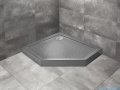 Radaway Doros Pt E Compact Stone brodzik pięciokątny 100x80x11,5cm lewy antracyt SDRPTP1080-05-64SL