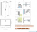 Radaway Idea 8 Kdj kabina 150x120cm prawa szkło przejrzyste 10340770-01-01R/10350703-01-01/10360120-01-01L
