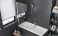 Excellent Seria 900 parawan nawannowy 73x145cm 1-częściowy z uchwytem chrom KAAC.1609.730.LP