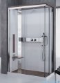 Novellini Nexis kabina prysznicowa z hydromasażem 120x80 lewa wenge NEXA120ST5-1KV