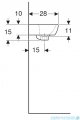 Geberit Selnova Square Umywalka kompaktowa 36x28cm 500.316.01.7