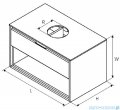 Excellent Tuto szafka podumywalkowa wisząca 60x50x45 biały dąb MLEX.0104.600.WHBL