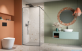 Radaway Modo F II Black kabina Walk-in 120x201cm Czarna szkło przejrzyste 10409124-54-01