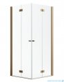 Radaway Nes Kdd B Brushed Copper kabina 90x80cm szczotkowana miedź 10024090-93-01L/10024080-93-01R