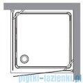 Kerasan Retro Kabina kwadratowa lewa szkło dekoracyjne piaskowane profile brązowe 90x90 9147P3