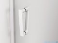 SanSwiss Cadura White Line drzwi wahadłowe 80cm jednoczęściowe prawe z profilem przyściennym biały mat CA1CD0800907