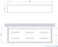 Omnires Uni koszyk prysznicowy 30x11 cm antracyt szczotkowany UN10335AT