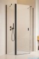  Radaway Nes Black Ptj kabina pięciokątna 90x80cm lewa czarny mat/szkło przejrzyste 10052000-54-01L/10052300-54-01