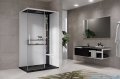 Novellini Glax 2 2.0 kabina z hydromasażem hydro plus 120x90 prawa czarna G222P299DT1L-1HU
