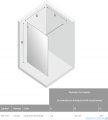 New Trendy Avexa Gold Shine kabina Walk-In 140x200 cm przejrzyste EXK-2167