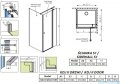 Radaway Eos KDJ II kabina prysznicowa 100x100 prawa przejrzyste 13799422-01R/13799412-01