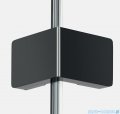 New Trendy Eventa Black Chrome kabina walk-in 110x120x200 cm z dodatkową ścianką przejrzyste czarny połysk EXK-6324/EXK-6332