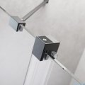 Radaway Furo Brushed GunMetal PND II parawan nawannowy 100cm prawy szczotkowany grafit 10109538-92-01R/10112494-01-01