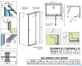 Radaway Torrenta KDJ kabina prysznicowa 120x70 prawa przejrzyste wspornik krzyżowy 133212-01-01R/1330070-01-01