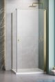 Radaway Nes Kdj I Brushed Gold kabina 80x90cm prawa szczotkowane złoto 10022080-99-01R/10039090-01-01