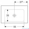 Geberit One Umywalka meblowa bez otworu na baterię 75x48cm KeraTect 505.011.01.2
