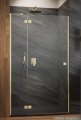 Radaway Essenza Brushed Gold Dwj drzwi wnękowe 90cm lewe szczotkowane złoto/szkło przejrzyste 1385013-99-01L