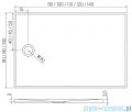 New Trendy Nex brodzik konglomeratowy prostokątny 90x80x3,5 cm biały B-0456