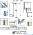 Radaway Arta Kdj II kabina 100x75cm lewa szkło przejrzyste 386455-03-01L+1386042-03-01L+386018-03-01