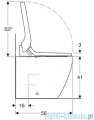 Geberit urządzenie WC z funkcją higieny intymnej AquaClean Tuma Comfort, stojąca miska WC biała/stal 146.310.FW.1