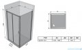 Ravak Blix BLDP2 drzwi prysznicowe 110cm aluminium transparent Anticalc 0PVD0C00Z1