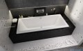 Riho Lusso 190x80cm wanna prostokątna z hydromasażem Pneumatic S2 lewa + nogi + syfon BA59-PNES2-L