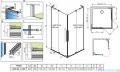 Radaway Furo SL KDD kabina 80x100cm chrom połysk/szkło przejrzyste 10305080-01-01L/10305100-01-01R