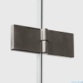 New Trendy Nesta Gunmetal Brushed kabina 90x70x200 cm lewa wspornik równoległy grafit szczotkowany/szkło przejrzyste K-4702