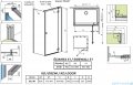 Radaway Essenza Black Kdj kabina 80x90cm prawa szkło przejrzyste 1385043-54-01R/1384050-01-01