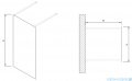 Clusi Hera kabina Walk-in 90x200 cm przejrzyste 3329HER90