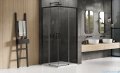New Trendy Prime Black kabina prostokątna 90x70x200 cm przejrzyste D-0314A/D-0351A