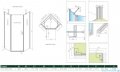 Radaway Nes Ptj kabina pięciokątna 80x90cm lewa szkło przejrzyste 10052000-01-01L/10052600-01-01
