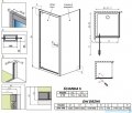 Radaway Twist DW+S kabina prysznicowa 100x75cm szkło przejrzyste 382003-01/382010-01