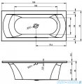 Riho Lima wanna prostokątna150x70cm z hydromasażem Flow prawa B049004005