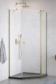 Radaway Nes Brushed Gold Ptj kabina pięciokątna 80x100cm prawa złoto szczotkowane 10052000-99-01R/10052400-99-01