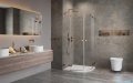 Radaway Essenza Pro Brushed Copper Pdd kabina 100x100cm szczotkowana miedź 10095100-93-01L/10095100-93-01R