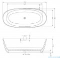 Riho LIMITED Oval wanna wolnostojąca BIAŁY MAT 175x80cm B152001105