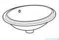 Geberit VariForm Umywalka owalna z przelewem 49,5x42cm KeraTect 500.748.00.2