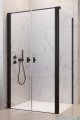 Radaway Nes 8 Black DWD+S kabina 120x70cm czarny mat/szkło przejrzyste 10081120-54-01/10080070-54-01