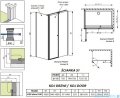 Radaway Eos II Kds kabina prysznicowa 100x75cm prawa szkło przejrzyste 3799482-01R/3799409-01L