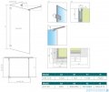 Radaway Euphoria Walk-in VI 120x90 szkło przejrzyste 383174-01-01/383151-01-01