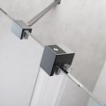 Radaway Furo Brushed GunMetal DWJ drzwi prysznicowe 140cm lewe szczotkowany grafit 10107722-92-01L/10110680-01-01