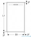 Geberit Sestra brodzik 120x70cm grafit 550.224.00.2
